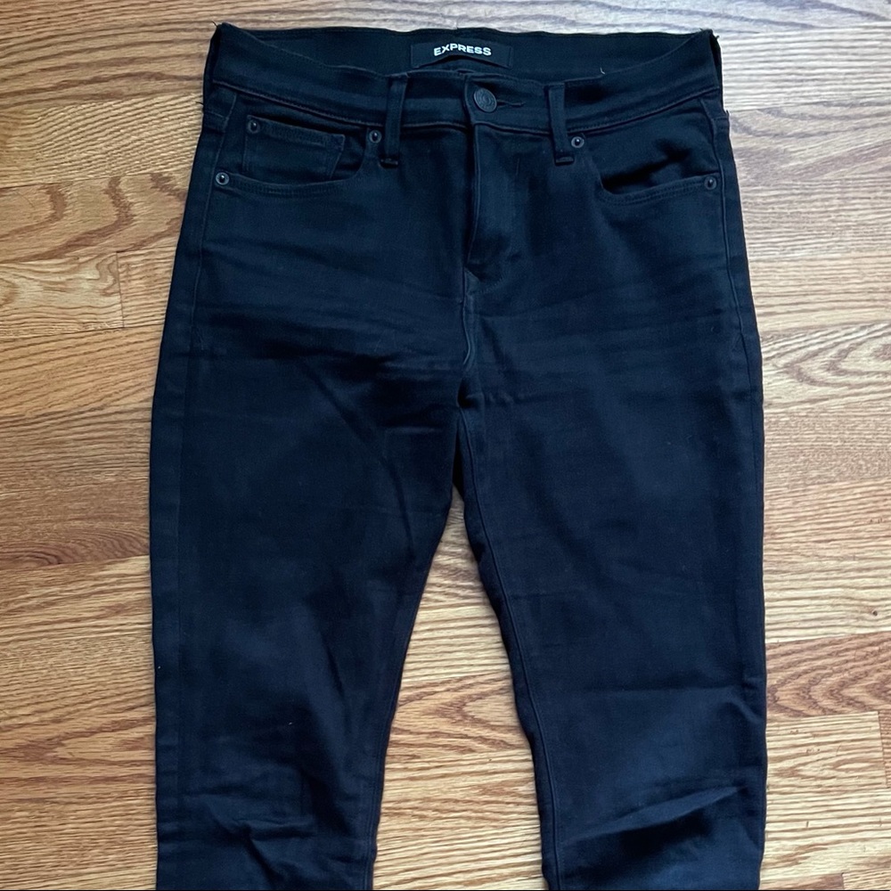 Express Mid-rise Black Denim Legging